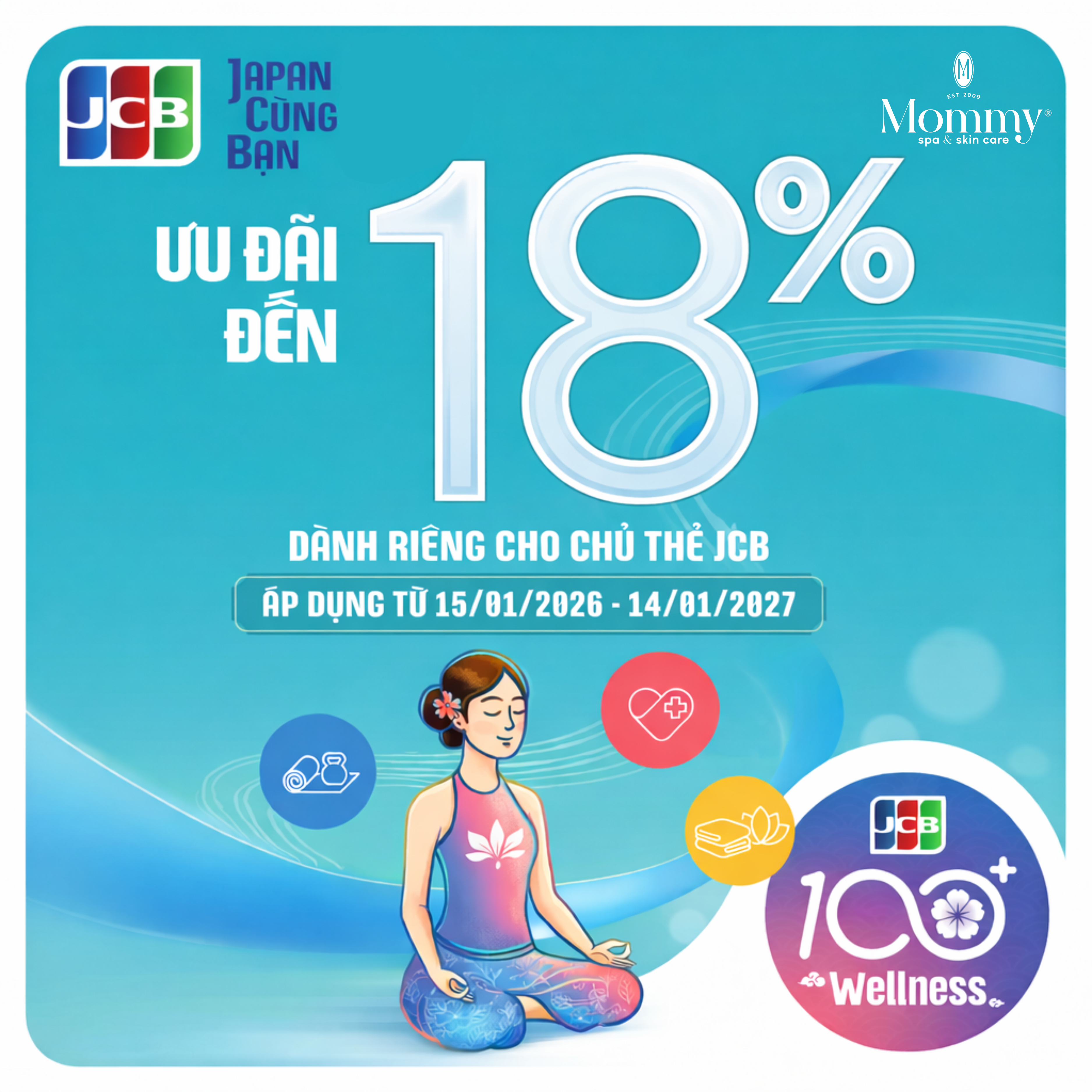 ƯU ĐÃI 18% CHO HÓA ĐƠN TỪ 1,000,000 VND KHI SỬ DỤNG DỊCH VỤ TẠI MOMMY SPA