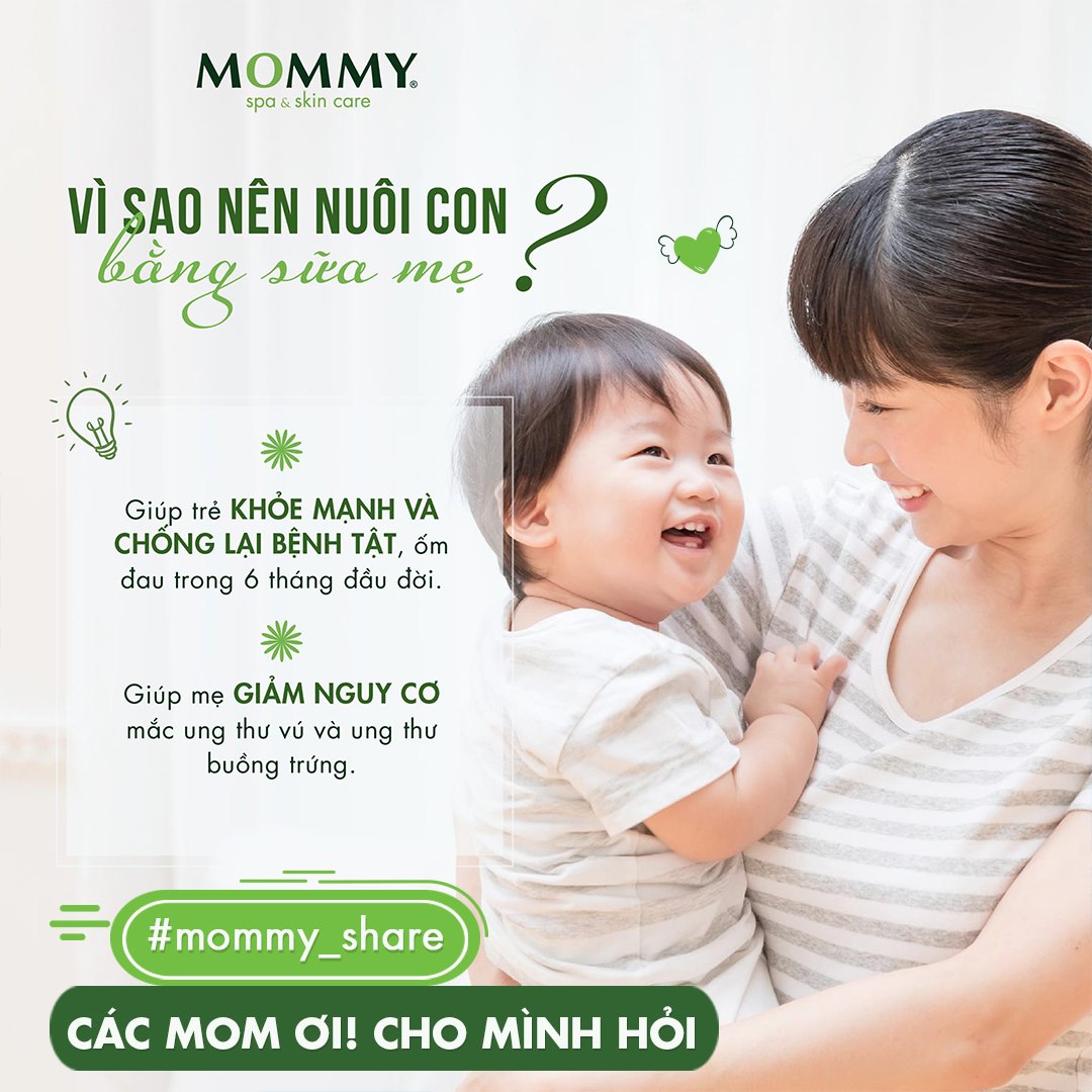 10 lợi ích nuôi con bằng sữa mẹ