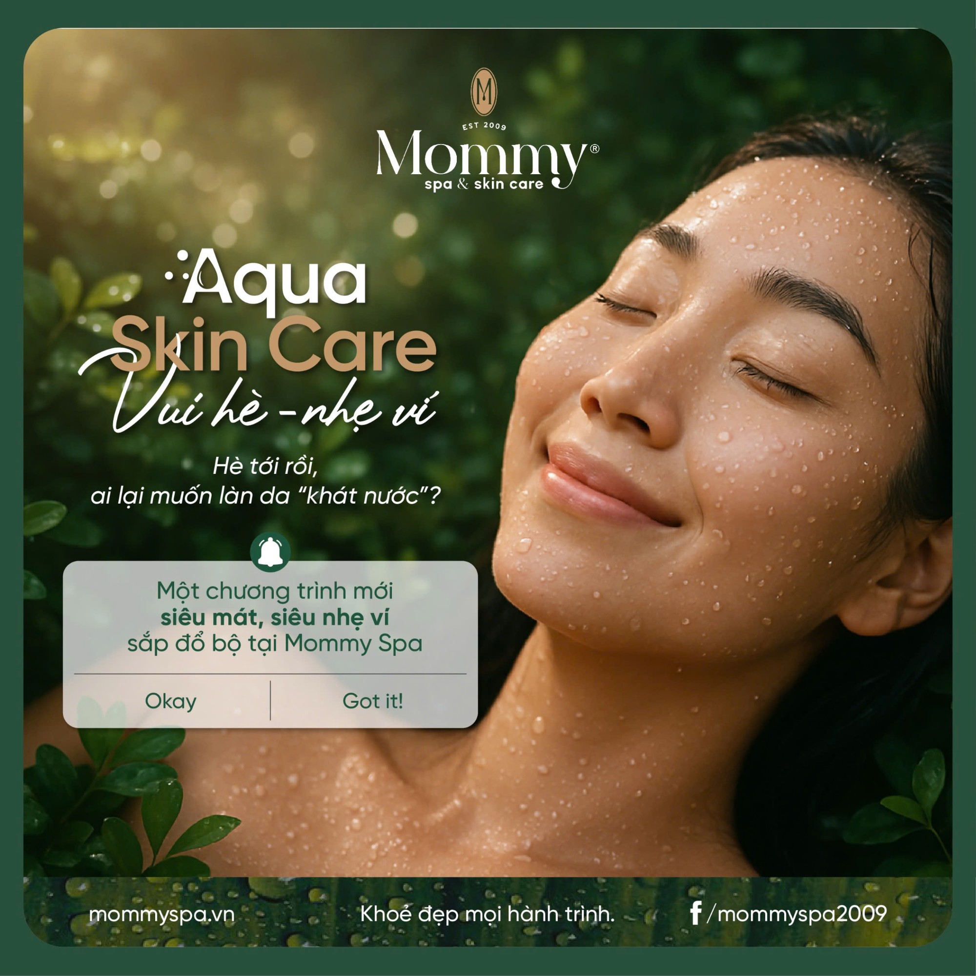 AQUA SKIN CARE - VUI HÈ NHẸ VÍ