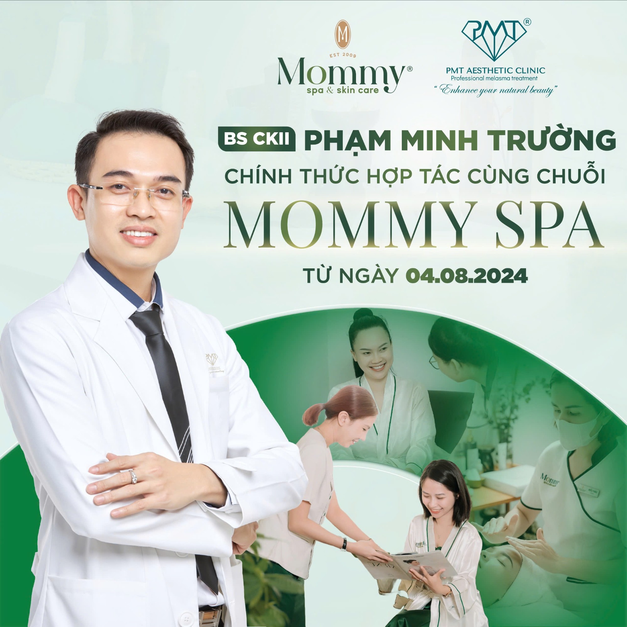 Bác Sĩ CKII Da Liễu Phạm Minh Trường chính thức hợp tác cùng chuỗi Mommy Spa